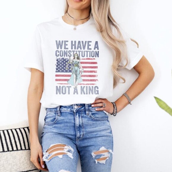 Social Justice Shirt, We Have A Constitution Not A King Shirt, No Kings Prote165 - Picture 1 of 5